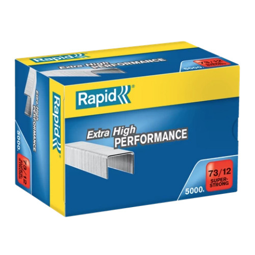 Grapas rapid 73 super strong galvanizadas 73/12, caja de 5.000 uds.