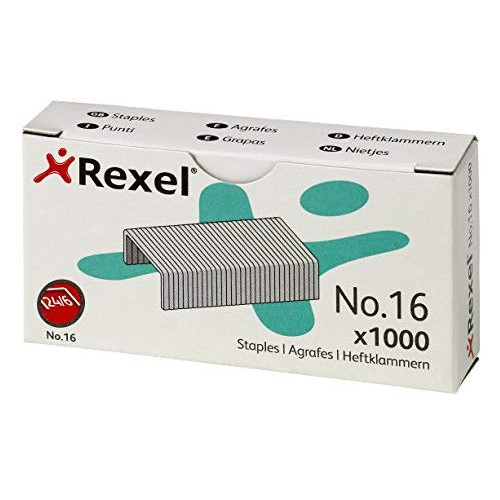 Grapas rexel 24/6 galvanizadas, caja de 1.000 uds.