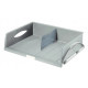 Bandeja portadocumentos leitz sorty jumbo, acceso apaisado con 1 separador, gris