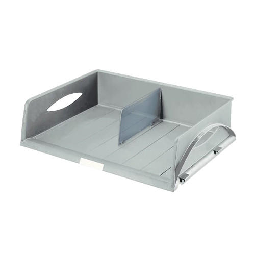 Bandeja portadocumentos leitz sorty jumbo, acceso apaisado con 1 separador, gris
