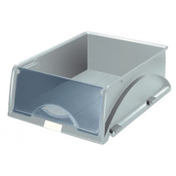 Bandeja portadocumentos leitz sorty, tapa frontal basculante, gris