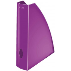 Revistero de archivo leitz wow en color violeta metalizado.
