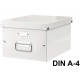 Caja de archivo universal leitz click & store wow, mediana, blanco