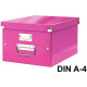 Caja de archivo universal leitz click & store wow, mediana, fucsia
