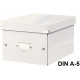 Caja de archivo universal leitz click & store wow, pequeña, blanco