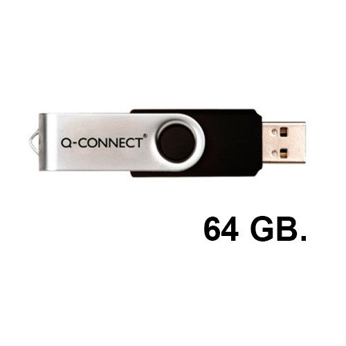 Memoria flash usb 2.0 q-connect, 64 gb.