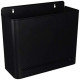 Papelera metálica de pared con perforado inferior sie 99 de 32,5x12,5x28,5 cm. 11 litros. color negro.