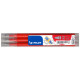 Recambio bolígrafo borrable pilot frixion ball 07 y ball clicker 07 rojo, blister de 3 uds.