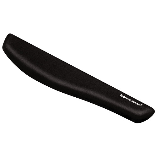 Reposamuñecas para teclado fellowes foam fusion plushtouch en color negro.