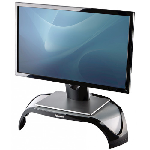 Soporte para monitor fellowes smart suites™, negro/blanco escarcha