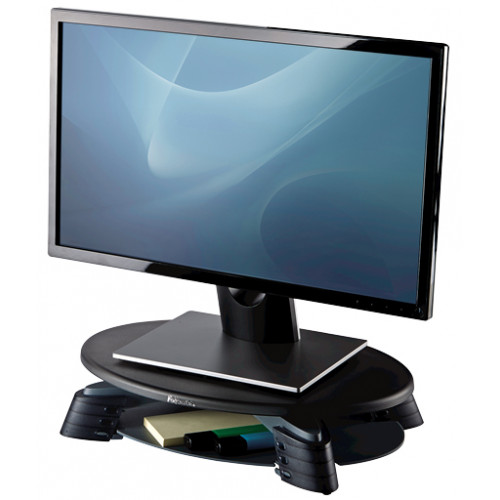 Soporte para monitor giratorio fellowes, negro/plata
