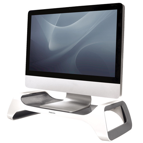 Soporte para monitor fellowes i -spire series en color blanco.