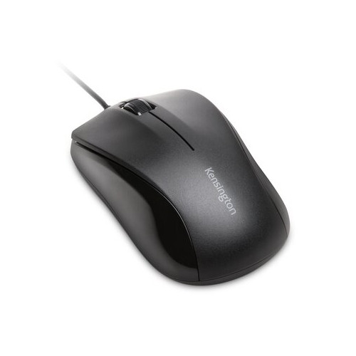 Ratón óptico de sobremesa con cable kensington valumouse, usb, 3 botones y rueda de desplazamiento, negro