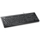 Teclado con cable kensington valuekeyboard, usb, negro