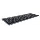 Teclado fino con cable kensington advance fit™, usb, negro