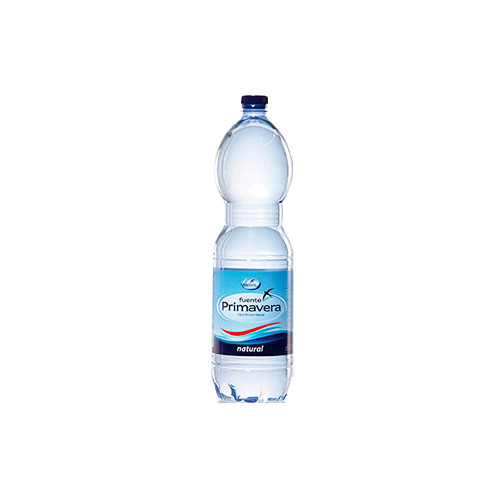 Agua mineral natural fuente primavera, botella de 1,5 l.