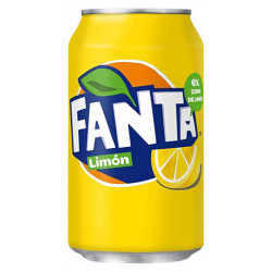 Fanta limón, lata de 330 ml.