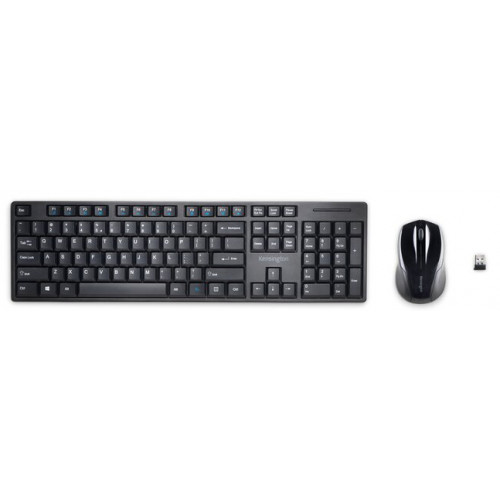 Set de ratón y teclado para sobremesa inalámbricos kensington pro fit, usb de 2,4 ghz, negro