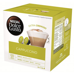 Café en cápsulas monodosis nescafé dolce gusto, cappuccino, caja de 8 uds.