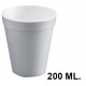 Vaso de foam térmico, 200 cc. blanco, paquete de 50 uds.