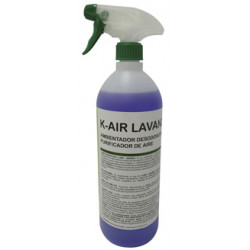 Ambientador spray ikm k-air fragancia lavanda, botella de 1 litro.