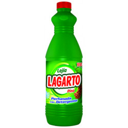 Lejia con detergente lagarto perfume pino, botella de 1,5 l.