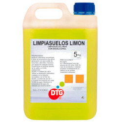Limpiasuelos perfume limon, garrafa de 5 litros.