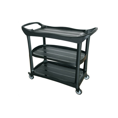 Carro de servicio multifuncional q-connect, 3 estantes, 94x52,4x111,5 cm.