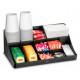Bandeja organizadora cep, 11 compartimentos, 462x168x249 mm. negro