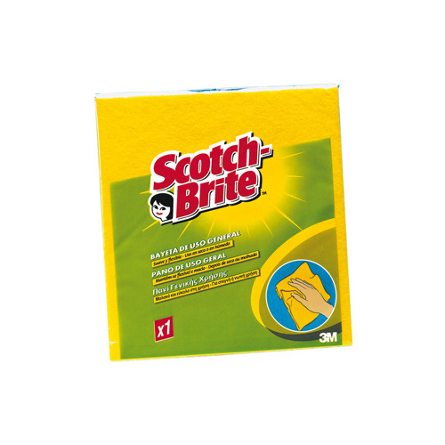 Bayeta multiusos 3m scotch brite de 380x400 mm., amarilla