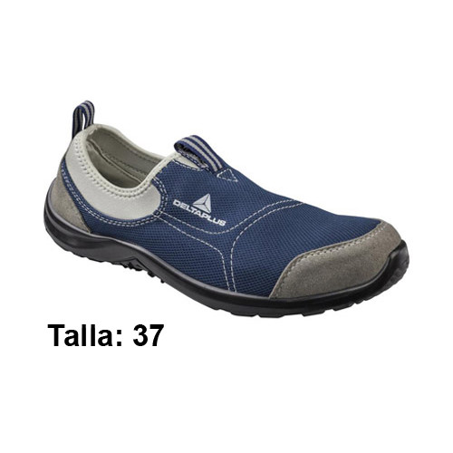 Calzado de seguridad deltaplus, miami s1p src, talla: 37, gris/azul marino
