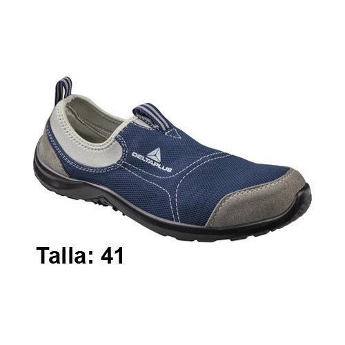 Calzado de seguridad deltaplus, miami s1p src, talla: 41, gris/azul marino