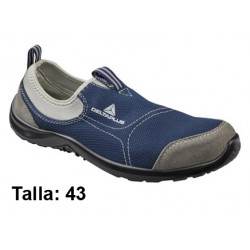 Calzado de seguridad deltaplus, miami s1p src, talla: 43, gris/azul marino