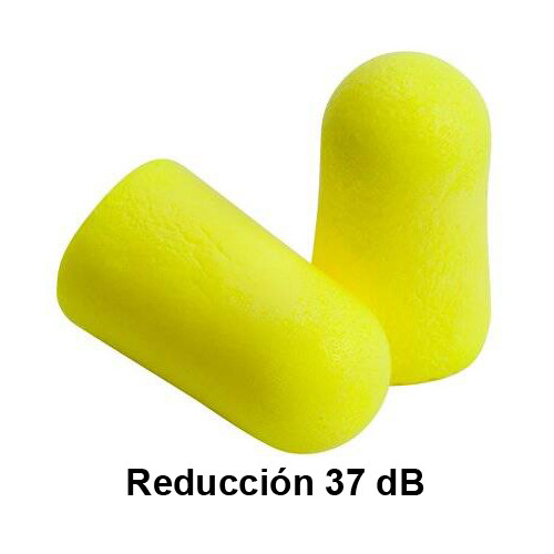 Tapones para los oidos deltaplus en espuma de poliuretano reducción de 32dB, en blster de 10 pares.