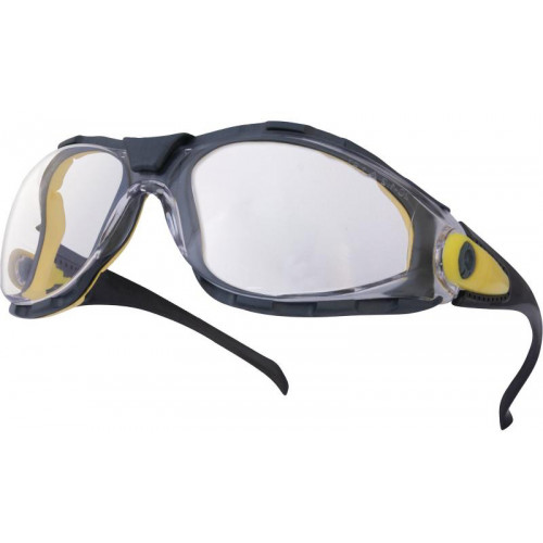 Gafas de protección deltaplus ajustables en policarbonato cristal incoloro.