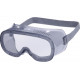Gafas de protección deltaplus panorámicas montura flexible de pvc ventilacion directa talla ajustable color gris.