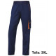 Pantalón de trabajo deltaplus panostyle, talla 3xl, azul marino/naranja
