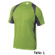 Camiseta de manga corta deltaplus bali, talla l, verde/gris