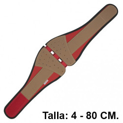 Cinturón antilumbago con cierre de velcro faru c117-80, talla 4 - 80 cm.