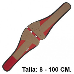 Cinturón antilumbago con cierre de velcro faru c117-100, talla 8 - 100 cm.