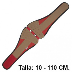 Cinturón antilumbago con cierre de velcro faru c117-100, talla 10 - 110 cm.