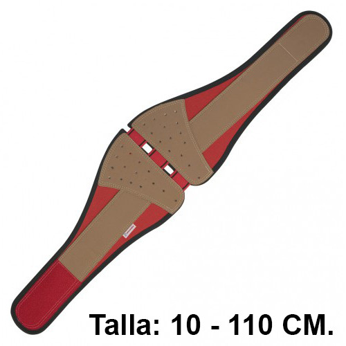 Cinturón antilumbago con cierre de velcro faru c117-100, talla 10 - 110 cm.