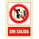 Pictograma de señalización en pvc fotoluminiscente syssa, 210x297 mm. sin salida
