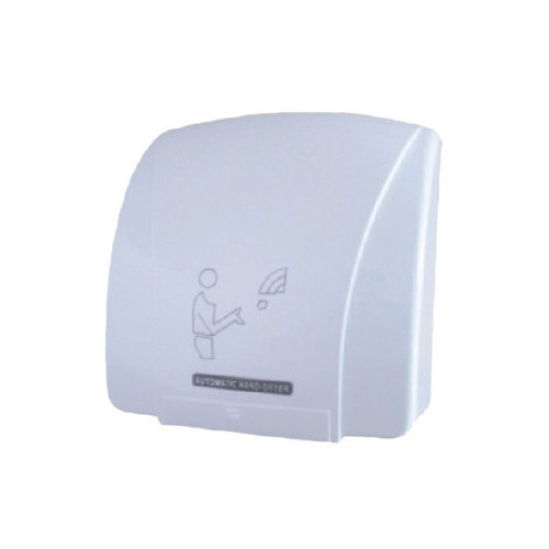 Secador de manos eléctrico q-connect, color blanco.