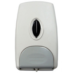 Dispensador de jabón manual q-connect, color blanco / gris.