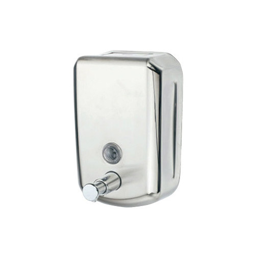 Dispensador de jabón manual q-connect en acero inoxidable, 115x179x56 mm. 800 ml.