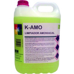 Limpiador amoniacal desengrasante ikm k-amo, garrafa de 5 litros