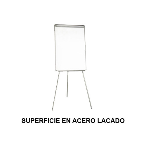 Caballete de convención q-connect, superficie en acero lacado, 60x90 cm.