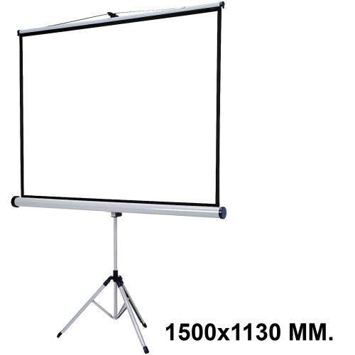 Pantalla de proyección con trÍpode nobo, 1500x1130 mm. blanco mate