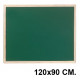 Pizarra verde con marco de madera de pino q-connect, 120x90 cm.